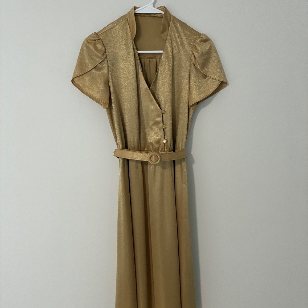 Vintage gold dress